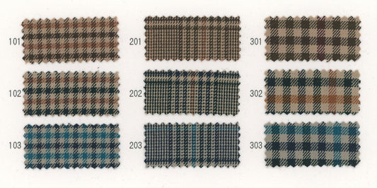 81-72012-swatch_ LU:CETTA YARN-DYED TWILL STRETCH PLAID LU:CETTA