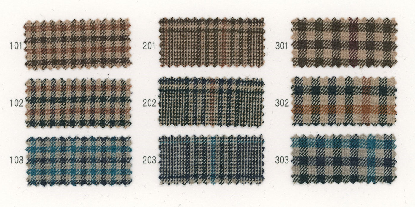 81-72012_ LU:CETTA YARN-DYED TWILL STRETCH PLAID LU:CETTA