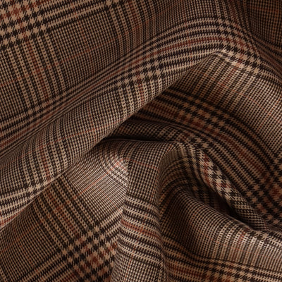 81-72012-swatch_ LU:CETTA YARN-DYED TWILL STRETCH PLAID LU:CETTA